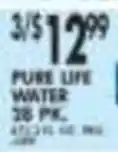 Pioneer Supermarkets Pure Life Water offer