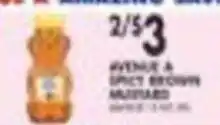 Pioneer Supermarkets Avenue A spicy brown mustard offer