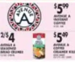 Pioneer Supermarkets Avenue A instant coffee offer