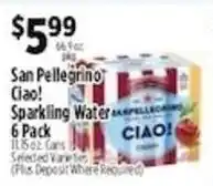 Pioneer Supermarkets San Pellegrino Ciao! Sparkling Water offer