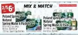 Pioneer Supermarkets Poland Spring Natural Spring Water offer