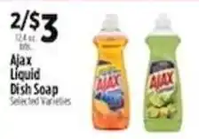 Pioneer Supermarkets Ajax liquid dish soap offer