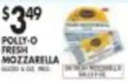 Pioneer Supermarkets Polly-O Fresh Mozzarella offer