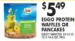 Pioneer Supermarkets Eggo protein waffles or pancakes offer