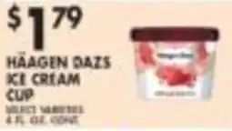 Pioneer Supermarkets Haagen Dazs ice cream cup offer