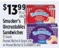 Pioneer Supermarkets Smucker's Uncrustables Sandwiches offer