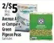 Pioneer Supermarkets Avenue A Green Pigeon Peas offer