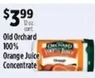 Pioneer Supermarkets Old Orchard Orange Juice Concentrate offer