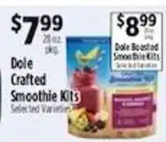 Pioneer Supermarkets Dole crafted smoothie kits offer