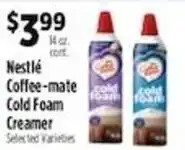 Pioneer Supermarkets Nestlé Coffee-mate Cold Foam Creamer offer