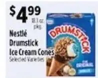 Pioneer Supermarkets Nestle Drumstick Ice Cream Cones offer