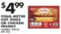 Pioneer Supermarkets Stahl-Meter hot dogs or chicken franks offer