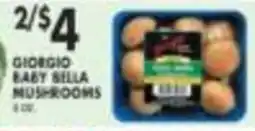 Pioneer Supermarkets Giorgio baby bella mushrooms offer