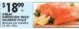 Pioneer Supermarkets Great american wild salmon fillet offer