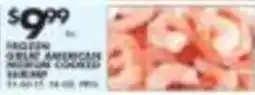 Pioneer Supermarkets Frozen Gourmet American Medium Cooked Shrimp offer