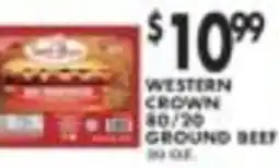 Pioneer Supermarkets Western Crown ground beef offer
