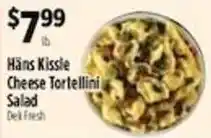 Pioneer Supermarkets Hans Kissle Cheese Tortellini Salad offer