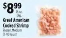 Pioneer Supermarkets Great American Cooked Shrimp offer