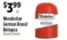 Pioneer Supermarkets Wunderbar German Brand Bologna offer