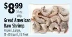 Pioneer Supermarkets Great American Raw Shrimp offer