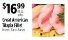 Pioneer Supermarkets Great American Tilapia Fillet offer