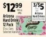 Pioneer Supermarkets Arizona Hard Drinks offer