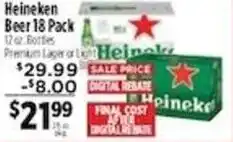 Pioneer Supermarkets Heineken beer offer