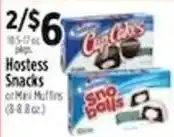 Pioneer Supermarkets Hostess Snacks or Mini Muffins offer