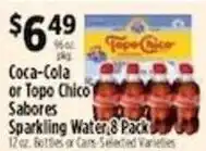 Pioneer Supermarkets Coca-Cola or Topo Chico Saboros offer