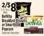 Pioneer Supermarkets BelVita Breakfast Biscuits or Smartfood Popcorn offer