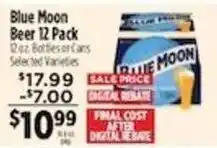 Pioneer Supermarkets Blue Moon Beer offer
