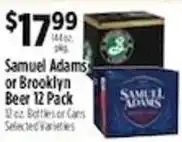 Pioneer Supermarkets Samuel Adams or Brooklyn Beer offer