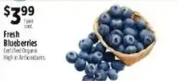 Pioneer Supermarkets Fresh Blueberries offer