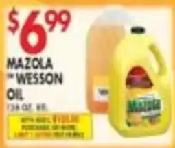 Met Foodmarkets Mazola wesson oil offer