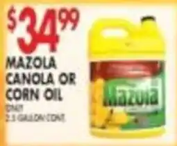 Met Foodmarkets Mazola canola or corn oil offer