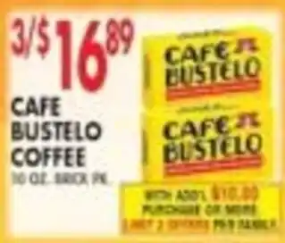 Met Foodmarkets Cafe Bustelo Coffee offer