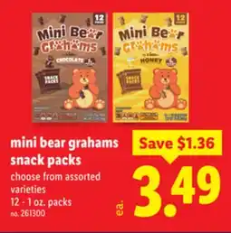 Lidl mini bear grahams snack packs offer