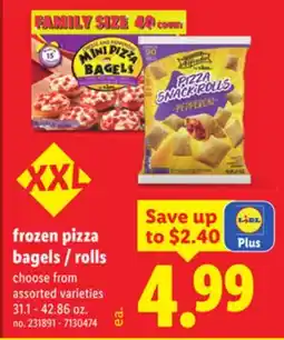 Lidl frozen pizza bagels / rolls offer