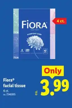 Lidl Fiora facial tissue offer