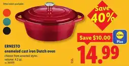 Lidl ERNESTO enameled cast iron Dutch oven offer