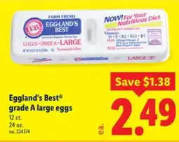Lidl Eggland's Best grade A large eggs offer