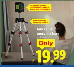 Lidl PARKSIDE cross line laser offer