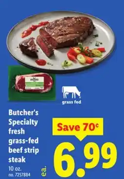 Lidl Butcher's Specialty fresh grass-fed beef strip steak offer