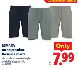Lidl ESMARA men's premium Bermuda shorts offer