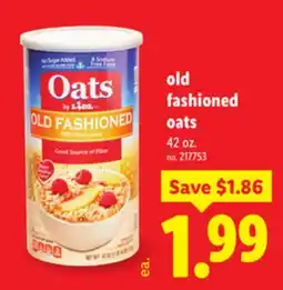 Lidl Old fashioned oats offer