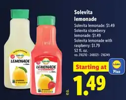 Lidl Solevita lemonade offer