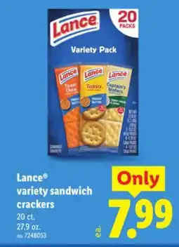 Lidl Lance variety sandwich crackers offer