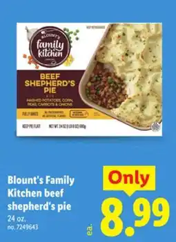 Lidl Blount's Family Kitchen beef shepherd's pie offer