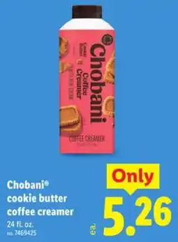 Lidl Chobani cookie butter coffee creamer offer