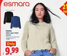Lidl ESMARA ladies' open-stitch sweater offer
